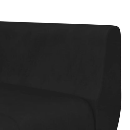 Schlafsofa in L-Form Schwarz 275x140x70 cm Samt