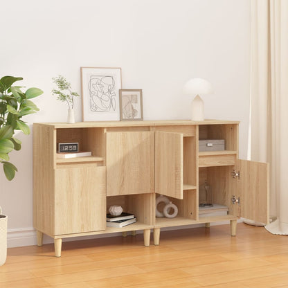 Sideboards 2 Stk. Sonoma-Eiche 60x35x70 cm Holzwerkstoff
