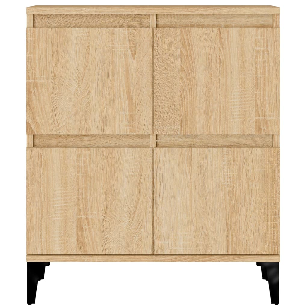 Sideboards 2 Stk. Sonoma-Eiche 60x35x70 cm Holzwerkstoff
