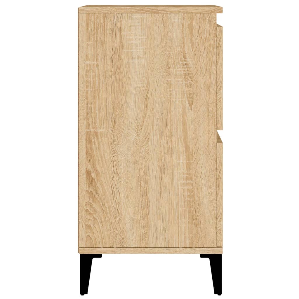 Sideboards 2 Stk. Sonoma-Eiche 60x35x70 cm Holzwerkstoff