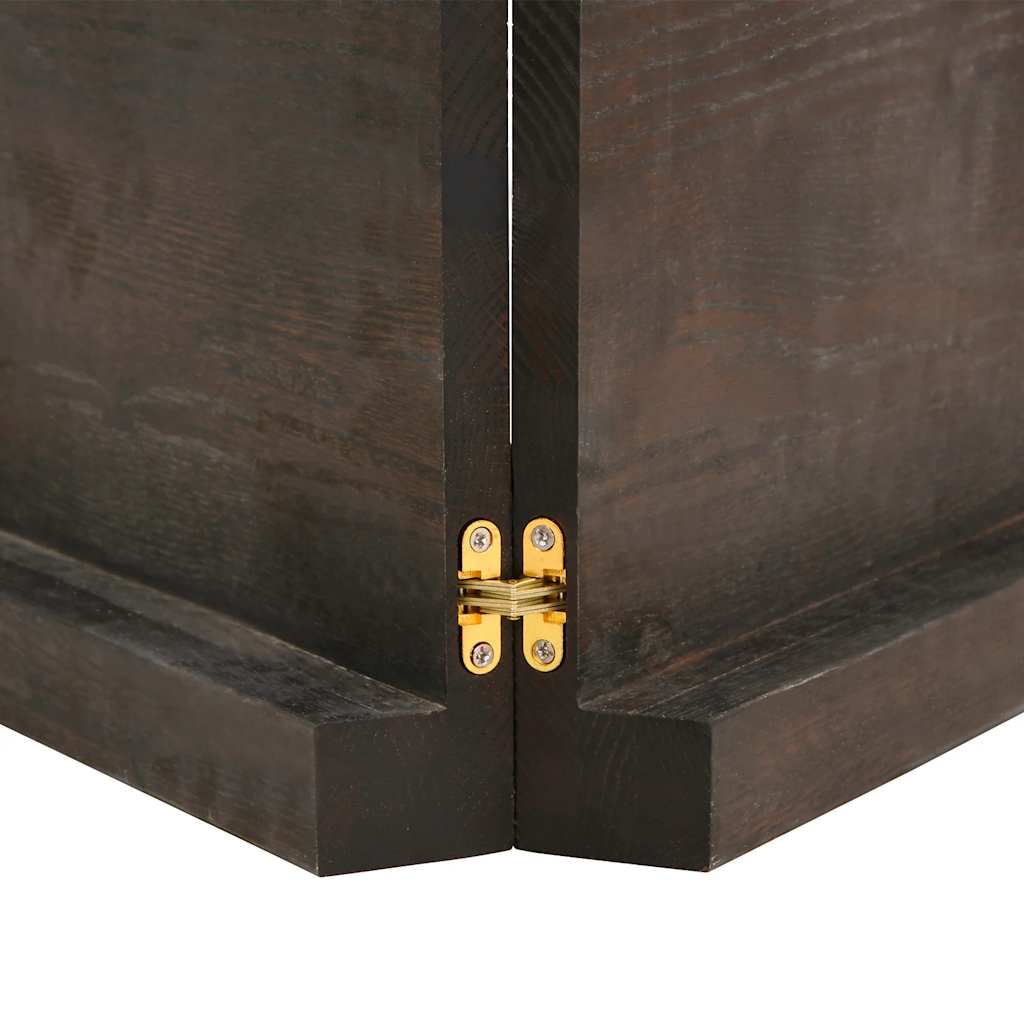 Waschtischplatte Dunkelbraun 140x50x(2-6)cm Massivholz