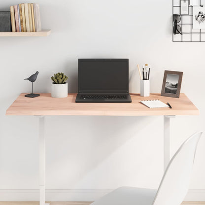 Tischplatte 100x50x2 cm Massivholz Eiche Unbehandelt