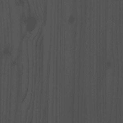 5-tlg. Garten-Lounge-Set mit Kissen Grau Massivholz