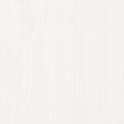 7-tlg. Garten-Lounge-Set Weiß Massivholz Kiefer