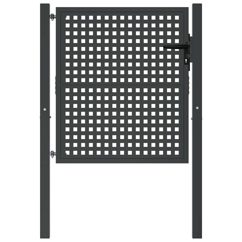 Gartentor Anthrazit 100x100 cm Stahl