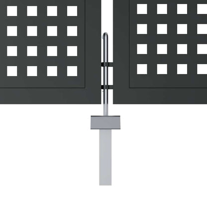Gartentor Anthrazit 300x75 cm Stahl