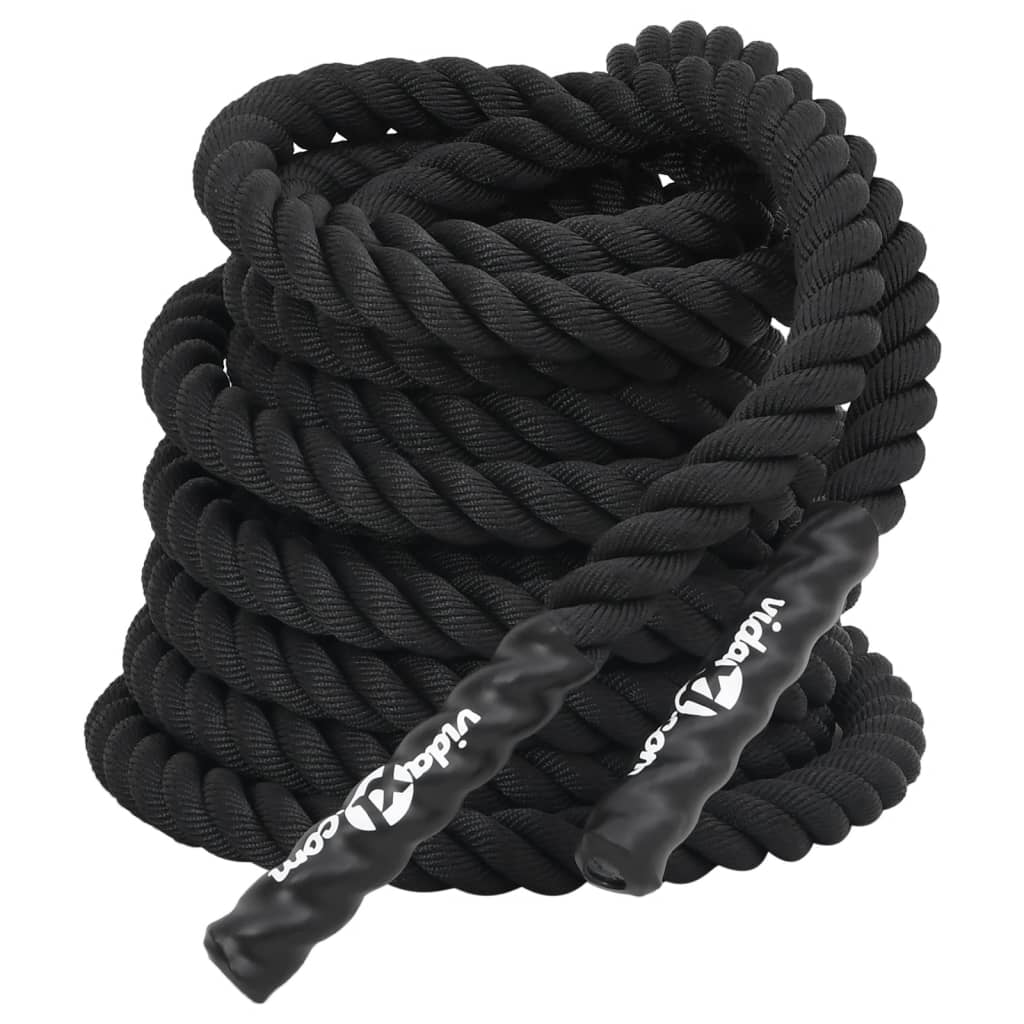 Battle Rope Schwarz 15 m 11 kg Polyester