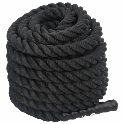 Battle Rope Schwarz 15 m 11 kg Polyester