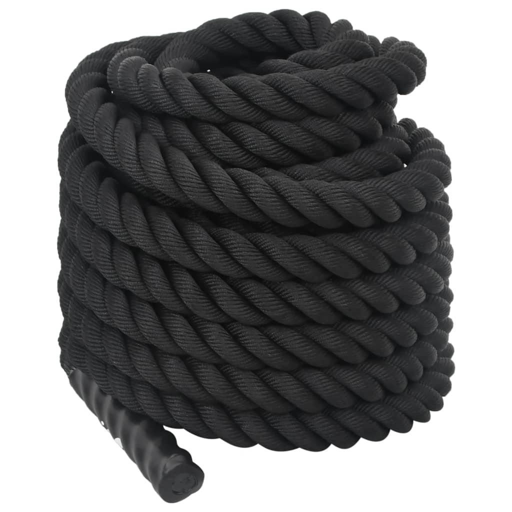 Battle Rope Schwarz 15 m 11 kg Polyester