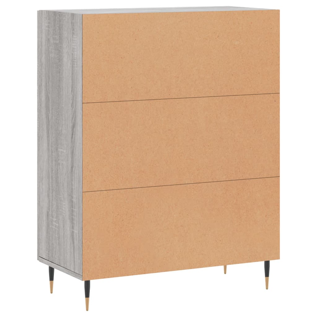 Sideboard Grau Sonoma 69,5x34x90 cm Holzwerkstoff