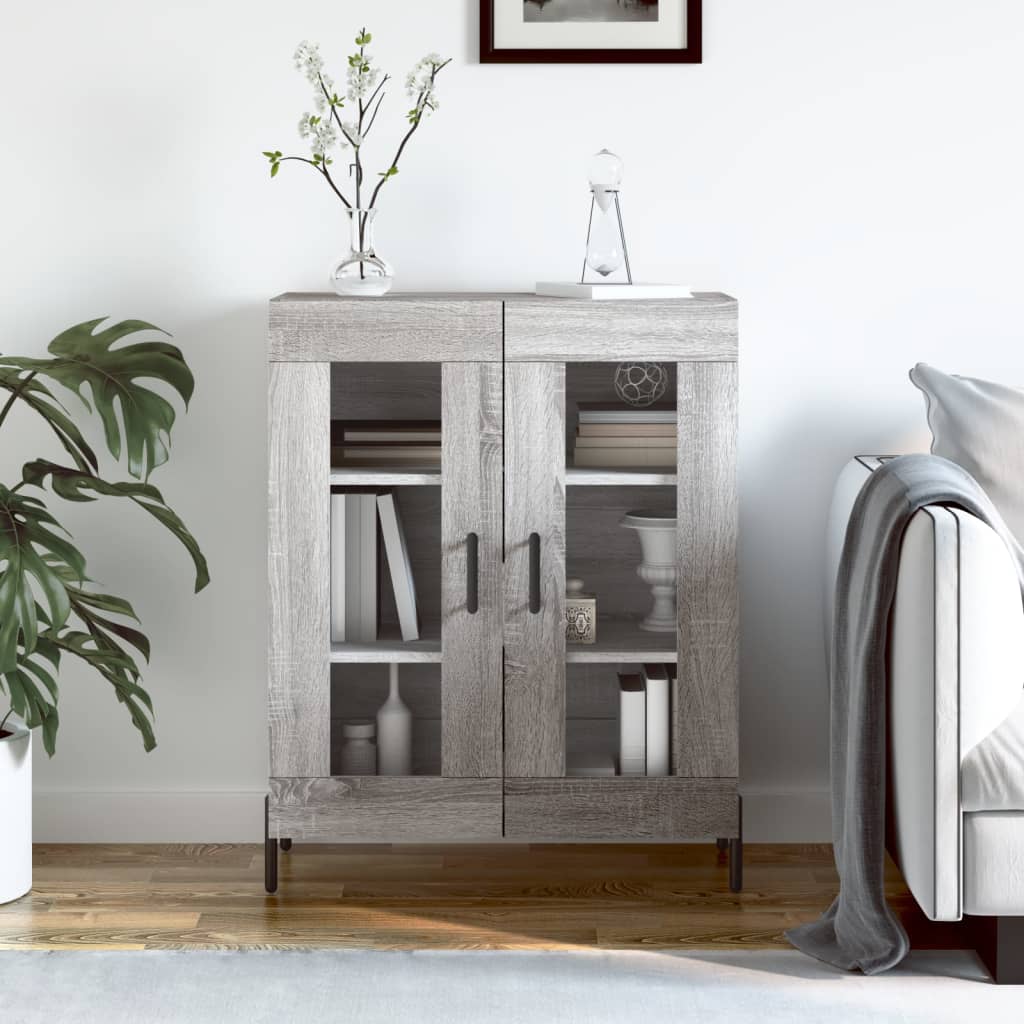 Sideboard Grau Sonoma 69,5x34x90 cm Holzwerkstoff