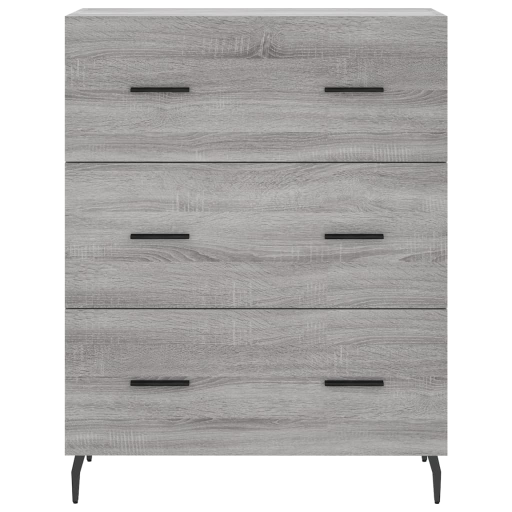 Sideboard Grau Sonoma 69,5x34x90 cm Holzwerkstoff