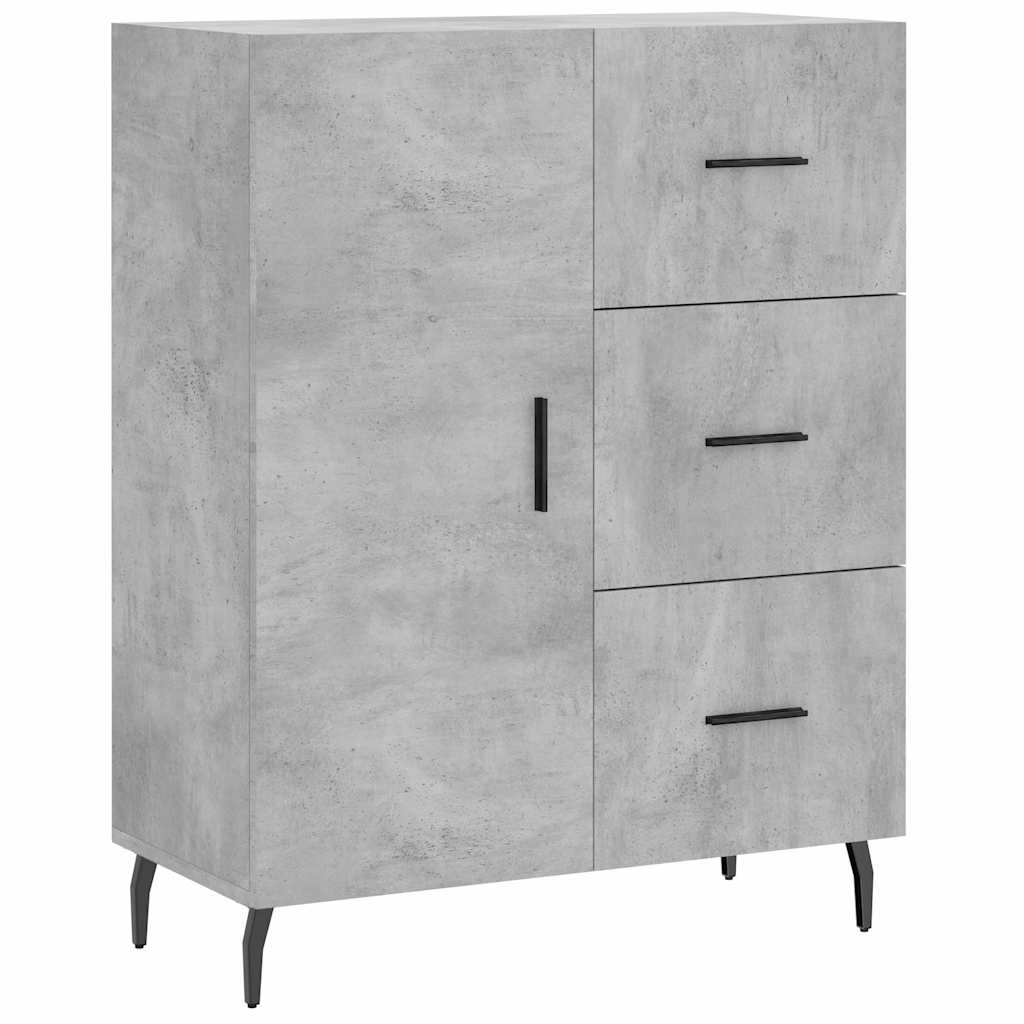 Sideboard Betongrau 69,5x34x90 cm Holzwerkstoff