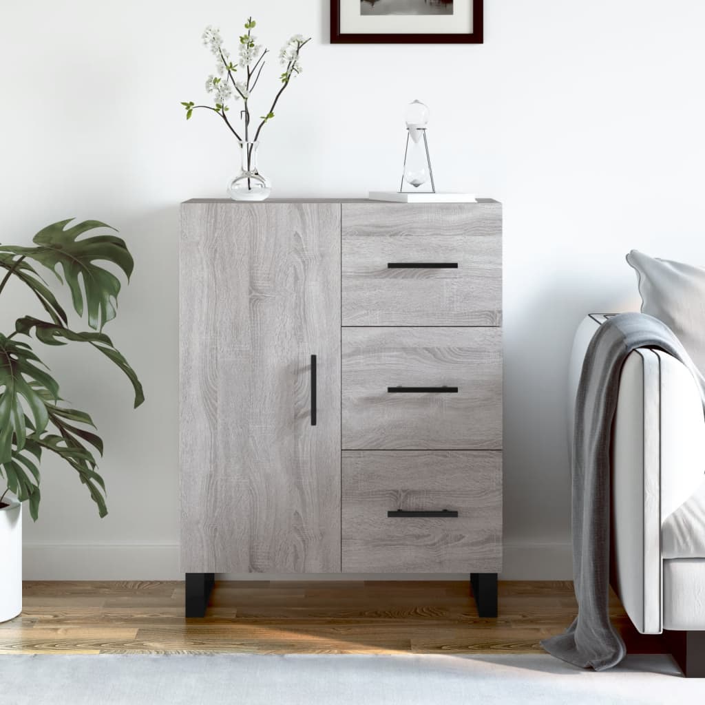 Sideboard Grau Sonoma 69,5x34x90 cm Holzwerkstoff