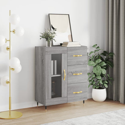 Sideboard Grau Sonoma 69,5x34x90 cm Holzwerkstoff