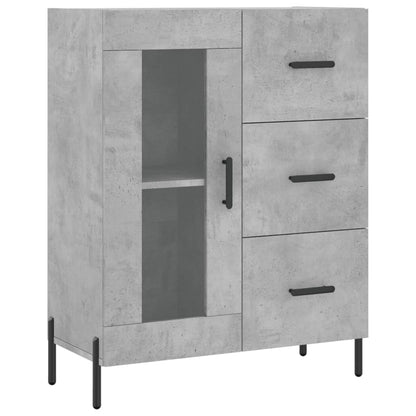 Sideboard Betongrau 69,5x34x90 cm Holzwerkstoff
