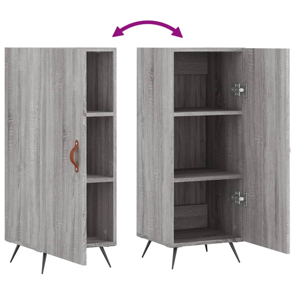 Sideboard Grau Sonoma 34,5x34x90 cm Holzwerkstoff