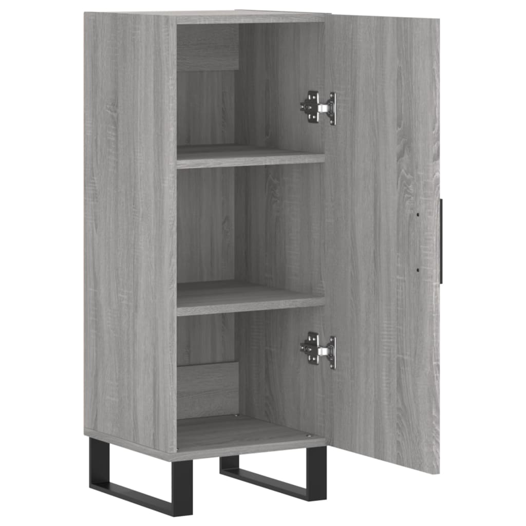 Sideboard Grau Sonoma 34,5x34x90 cm Holzwerkstoff