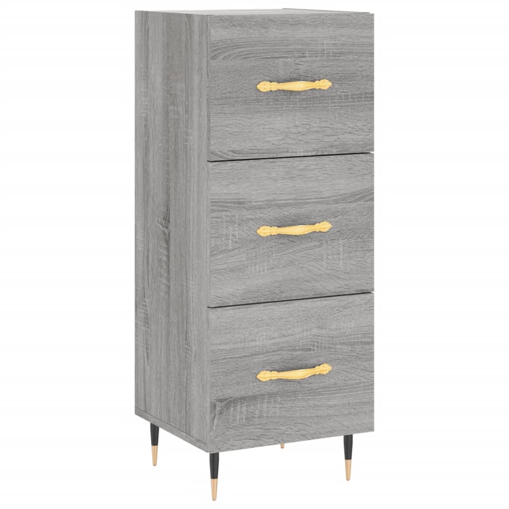 Sideboard Grau Sonoma 34,5x34x90 cm Holzwerkstoff