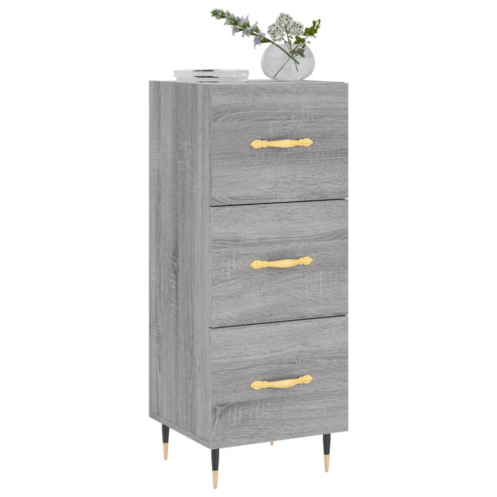Sideboard Grau Sonoma 34,5x34x90 cm Holzwerkstoff