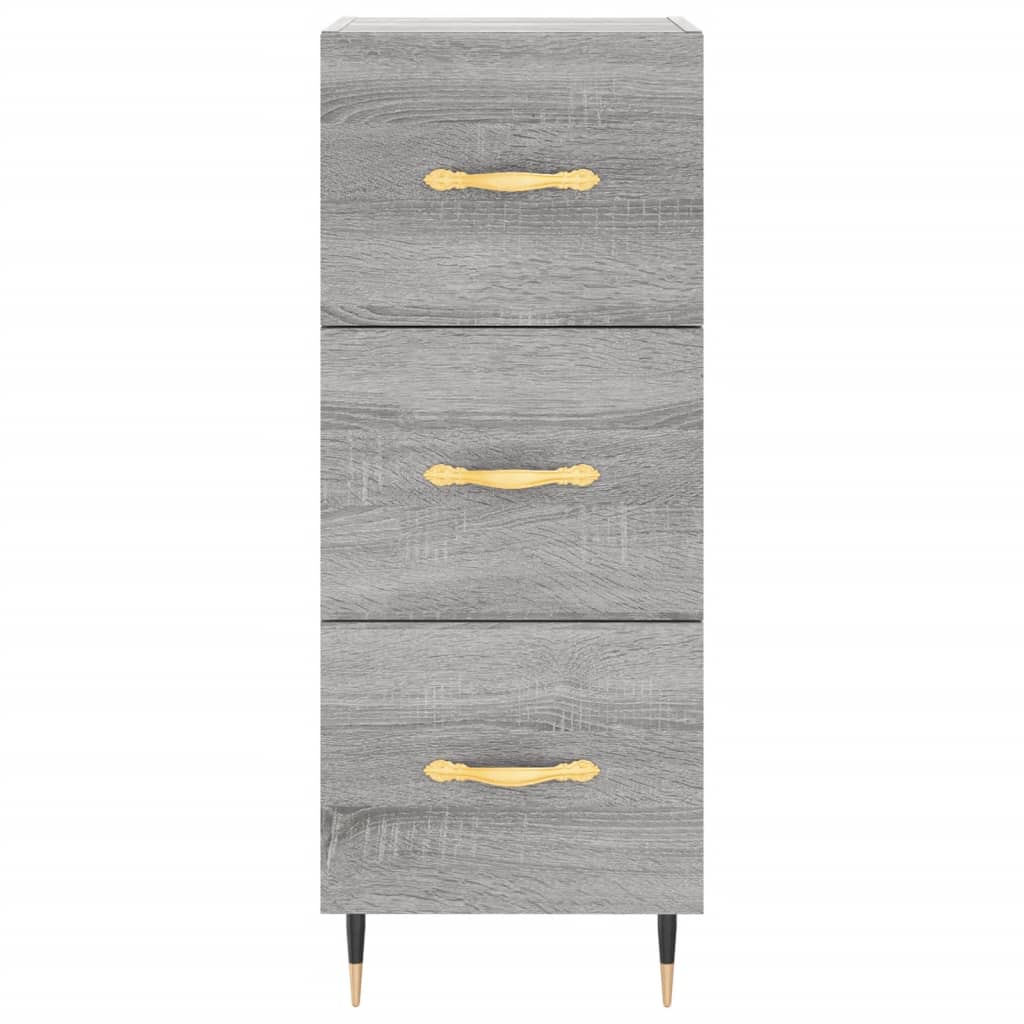 Sideboard Grau Sonoma 34,5x34x90 cm Holzwerkstoff