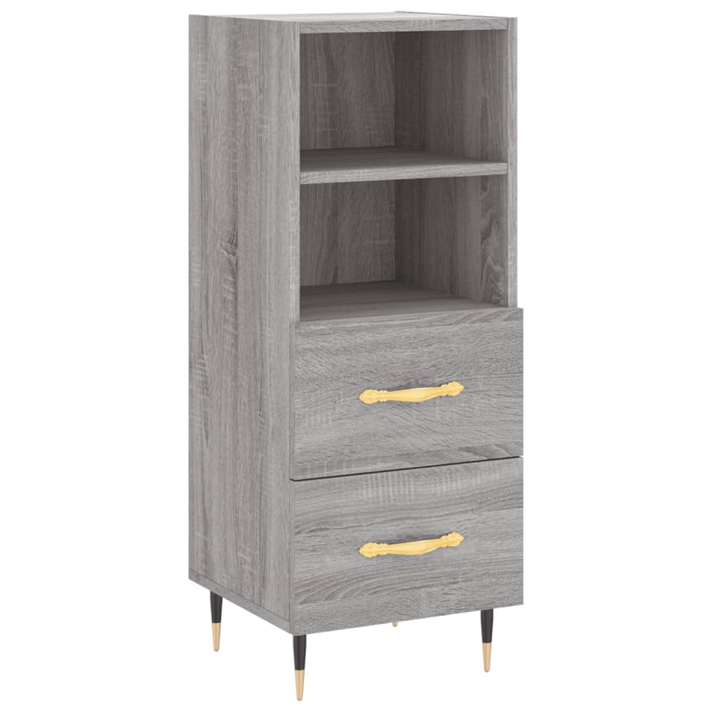 Sideboard Grau Sonoma 34,5x34x90 cm Holzwerkstoff