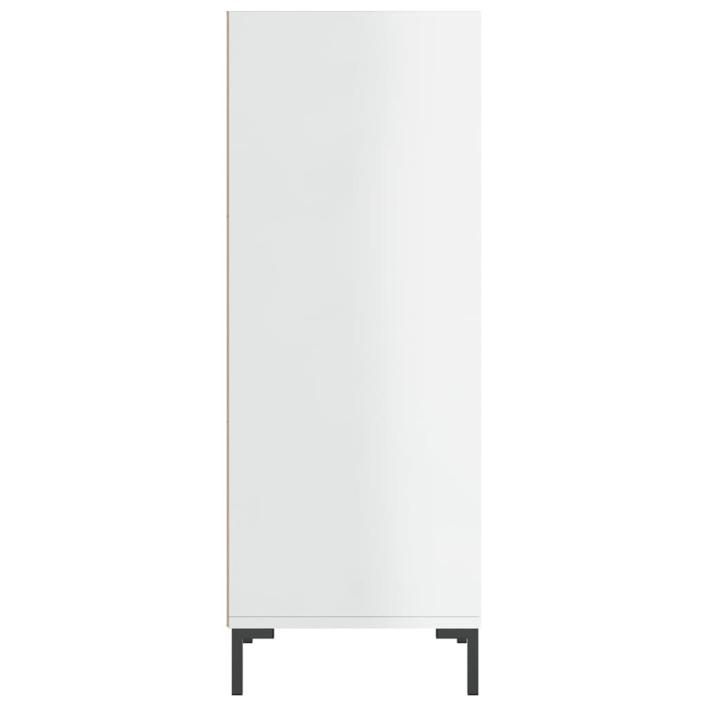 Sideboard Hochglanz-Weiß 34,5x32,5x90 cm Holzwerkstoff