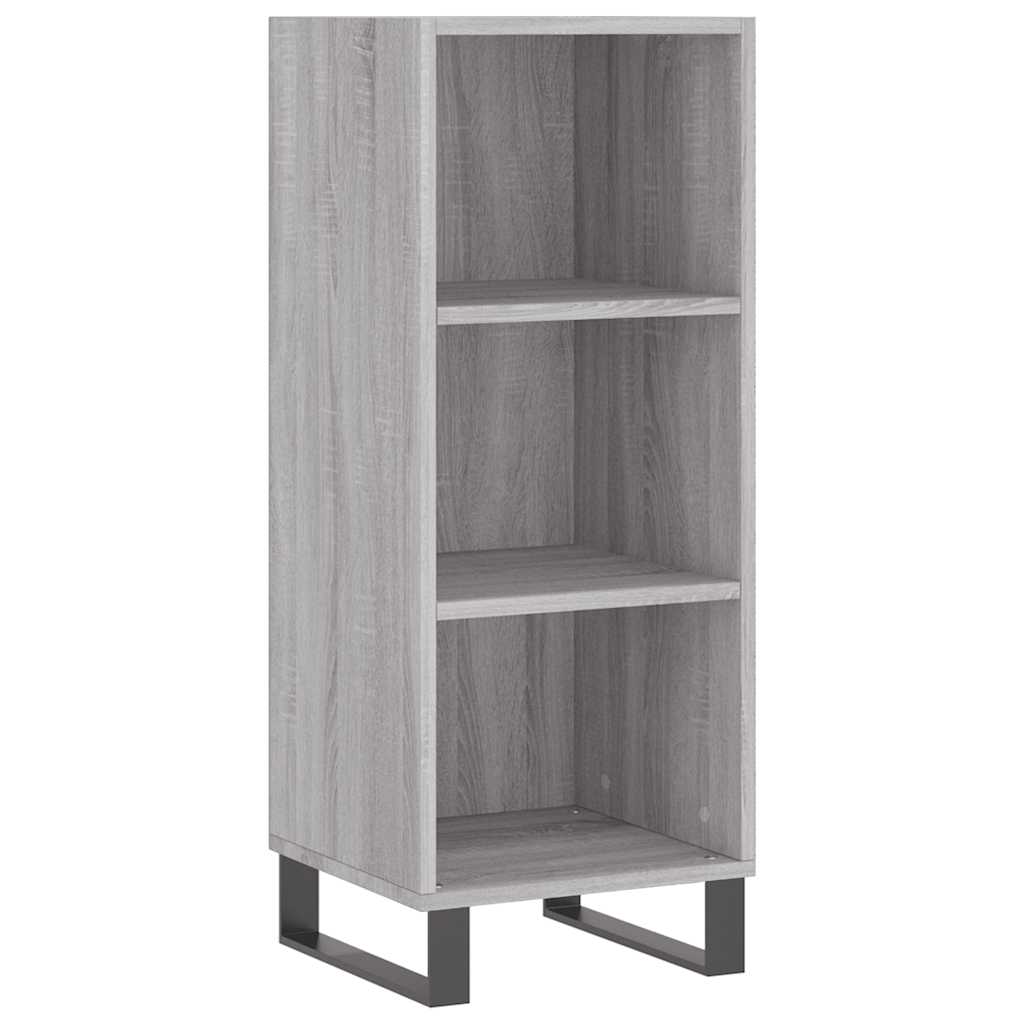 Sideboard Grau Sonoma 34,5x32,5x90 cm Holzwerkstoff