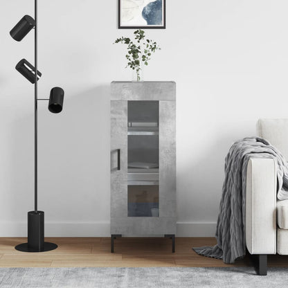 Sideboard Betongrau 34,5x34x90 cm Holzwerkstoff