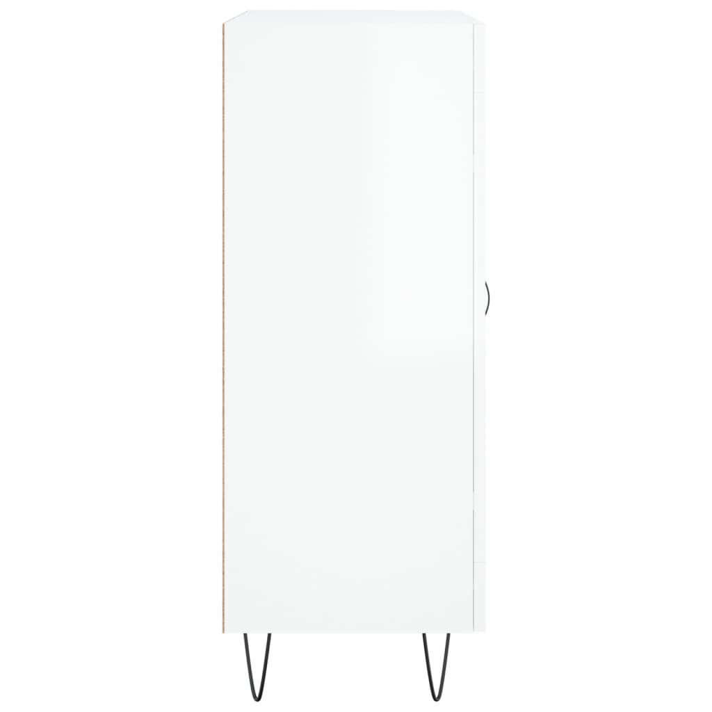 Sideboard Hochglanz-Weiß 69,5x34x90 cm Holzwerkstoff