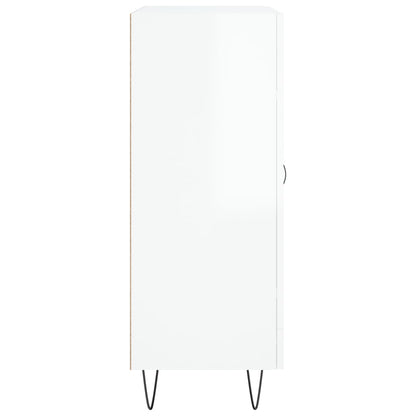 Sideboard Hochglanz-Weiß 69,5x34x90 cm Holzwerkstoff