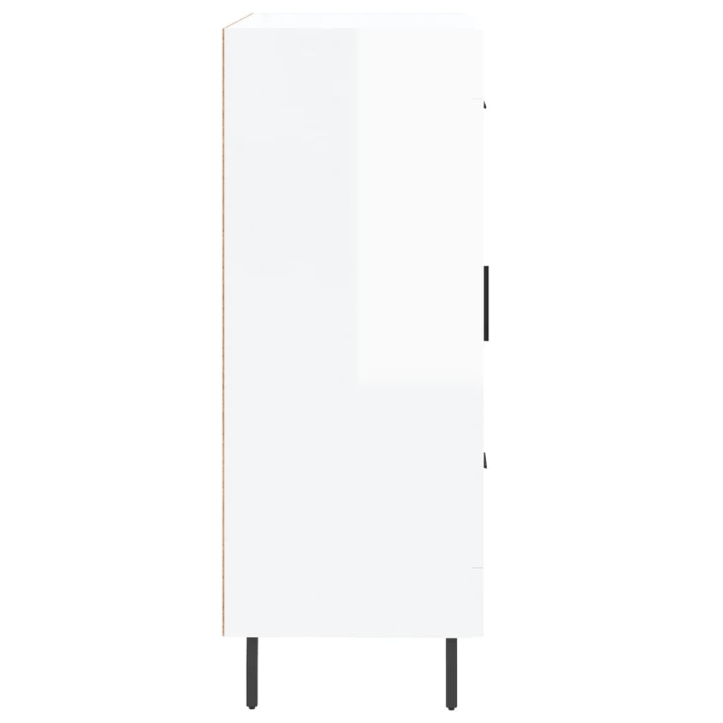 Sideboard Hochglanz-Weiß 69,5x34x90 cm Holzwerkstoff