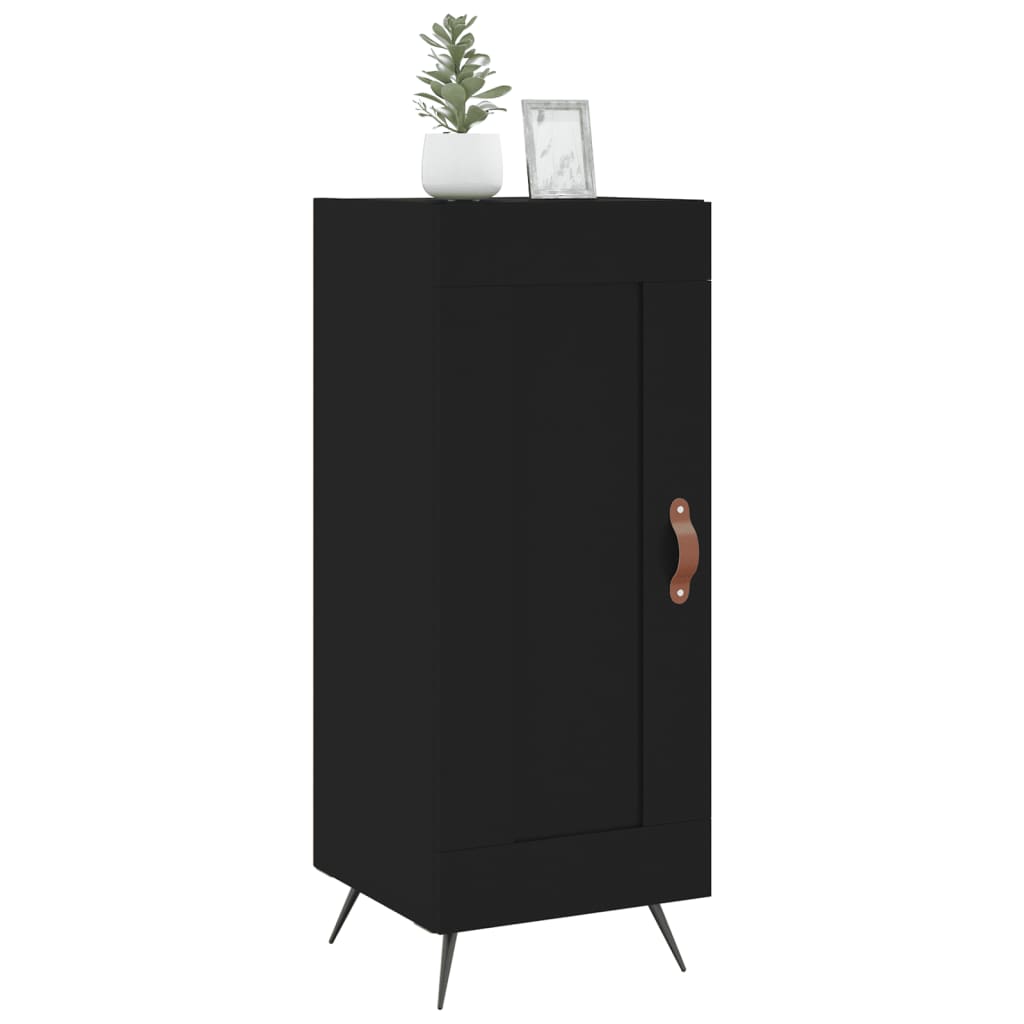 Sideboard Schwarz 34,5x34x90 cm Holzwerkstoff