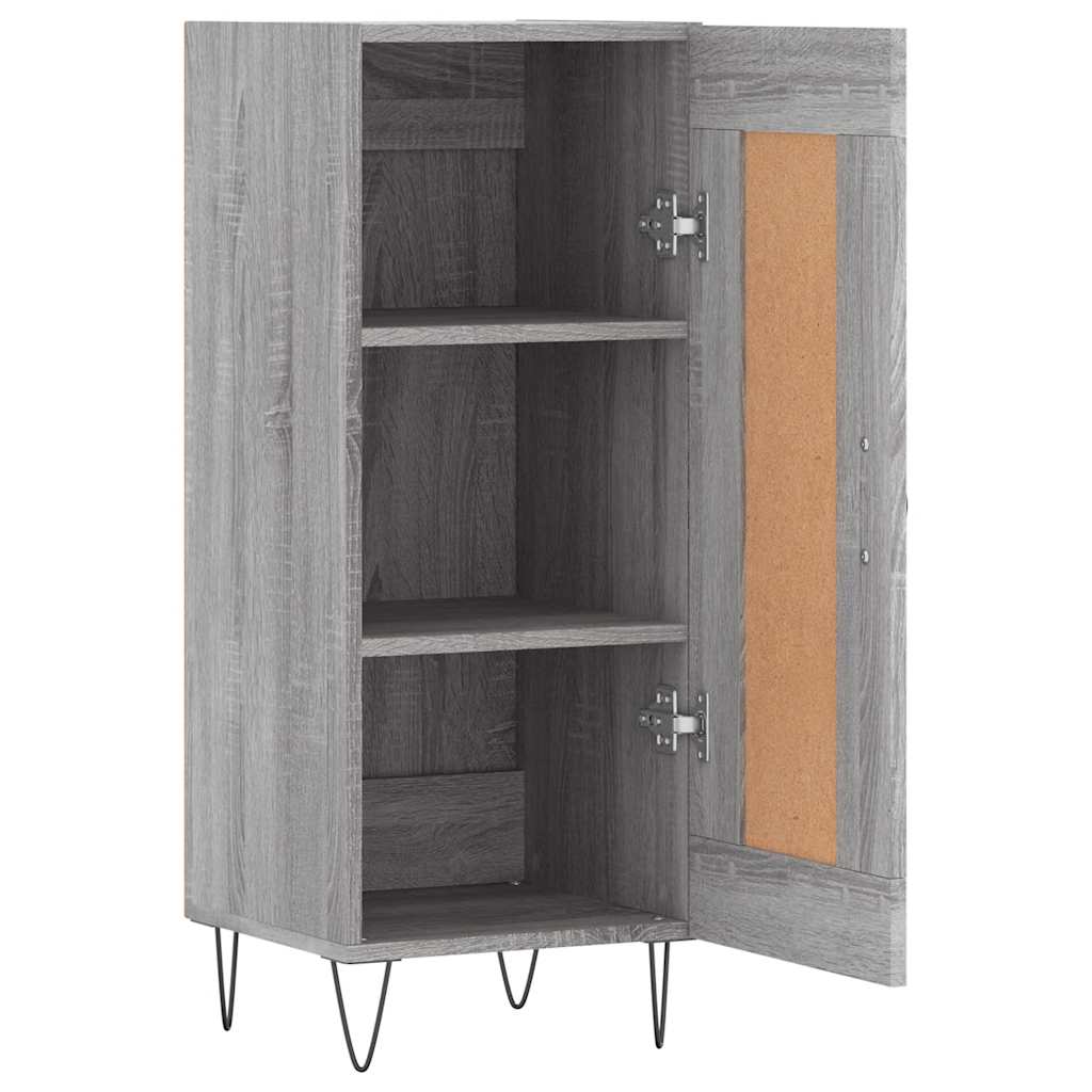 Sideboard Grau Sonoma 34,5x34x90 cm Holzwerkstoff