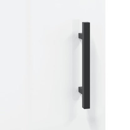 Sideboard Hochglanz-Weiß 34,5x34x90 cm Holzwerkstoff