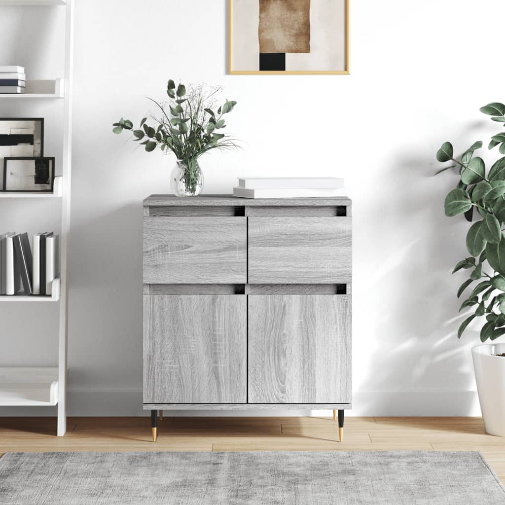 Sideboard Grau Sonoma 60x35x70 cm Holzwerkstoff