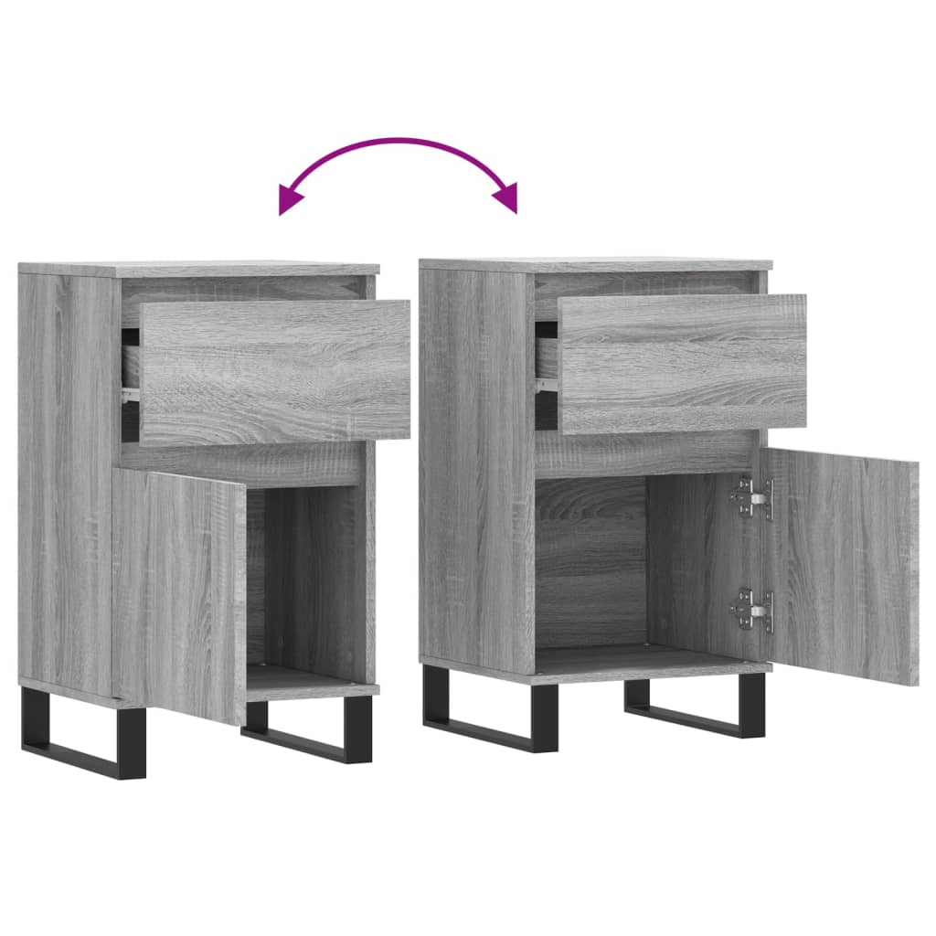 Sideboard Grau Sonoma 40x35x70 cm Holzwerkstoff