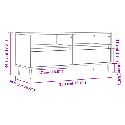 TV-Schrank Sonoma-Eiche 100x34,5x44,5 cm Holzwerkstoff
