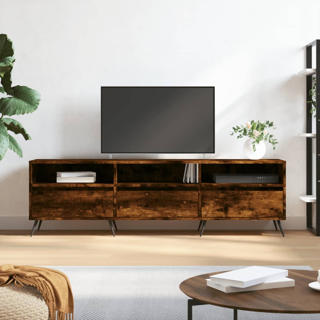 TV-Schrank Räuchereiche 150x30x44,5 cm Holzwerkstoff