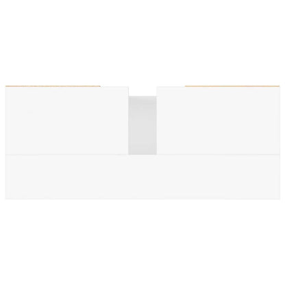 Badschrank Weiß 80x33x60 cm Holzwerkstoff