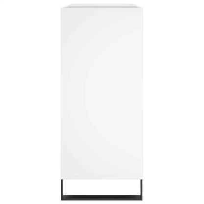 Plattenschrank Weiß 84,5x38x89 cm Holzwerkstoff