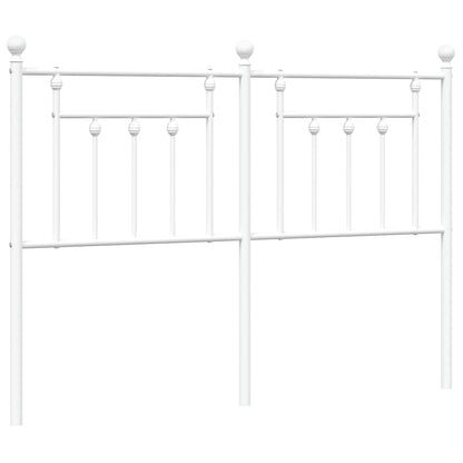 Ersatz-Kopfteil Metall Weiß 135 cm