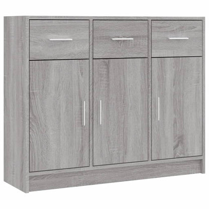 Sideboard Grau Sonoma 91x28x75 cm Holzwerkstoff
