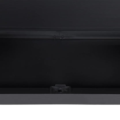 Gartenschrank Grau und Schwarz 65x37x165 cm PP