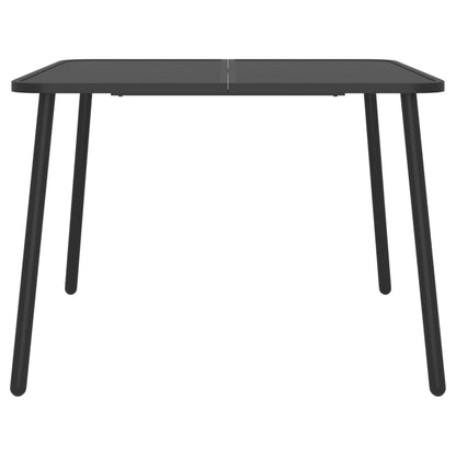 5-tlg. Garten-Essgruppe Anthrazit Stahl