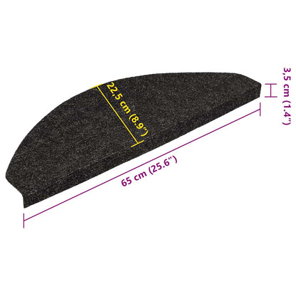 Stufenmatten Selbstklebend 10 Stk. Anthrazit 65x22,5x3,5 cm