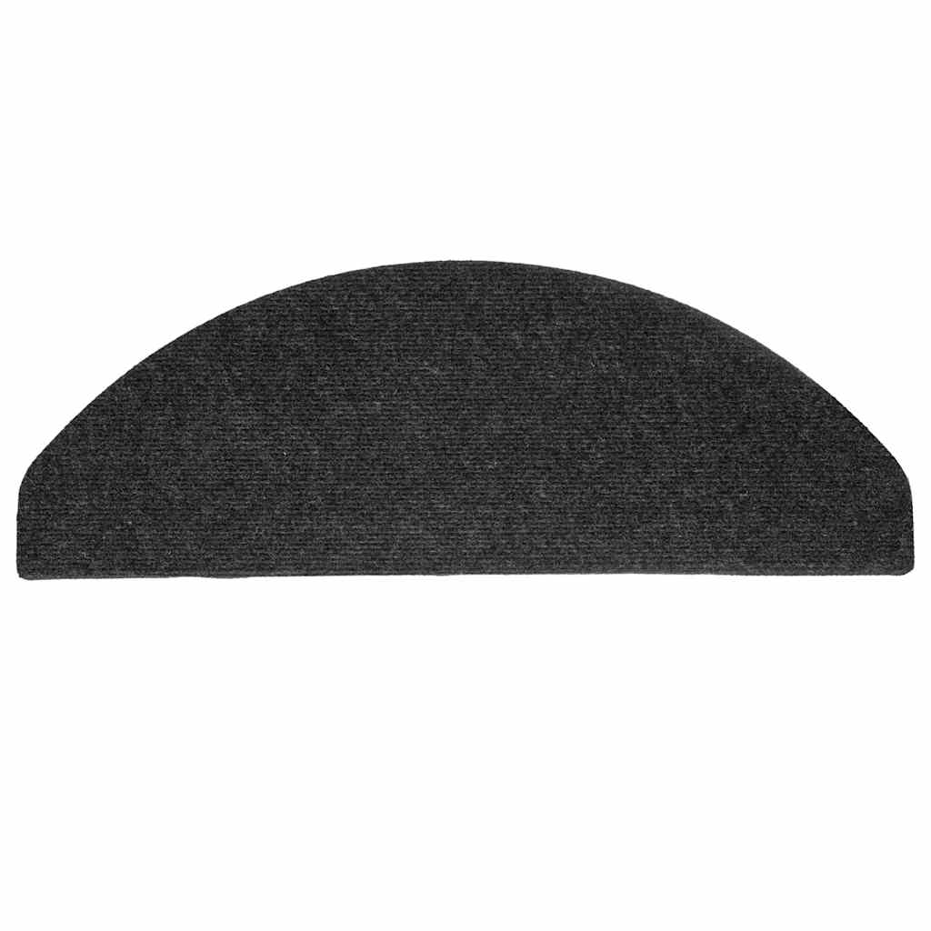 Stufenmatten Selbstklebend 10 Stk. Schwarz 65x22,5x3,5 cm