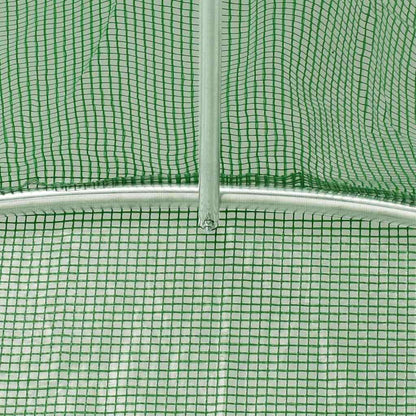 Gewächshaus mit Stahlrahmen Grün 88 m² 22x4x2 m