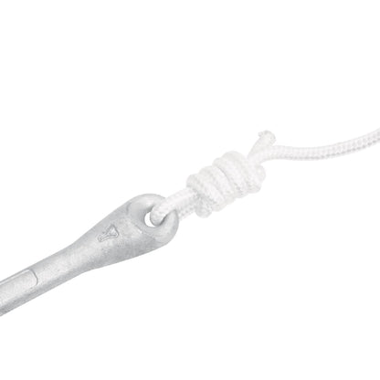 Klappanker mit Seil Silber 6 kg feuerverzinktes Gusseisen