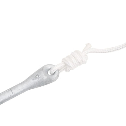 Klappanker mit Seil Silber 8 kg feuerverzinktes Gusseisen